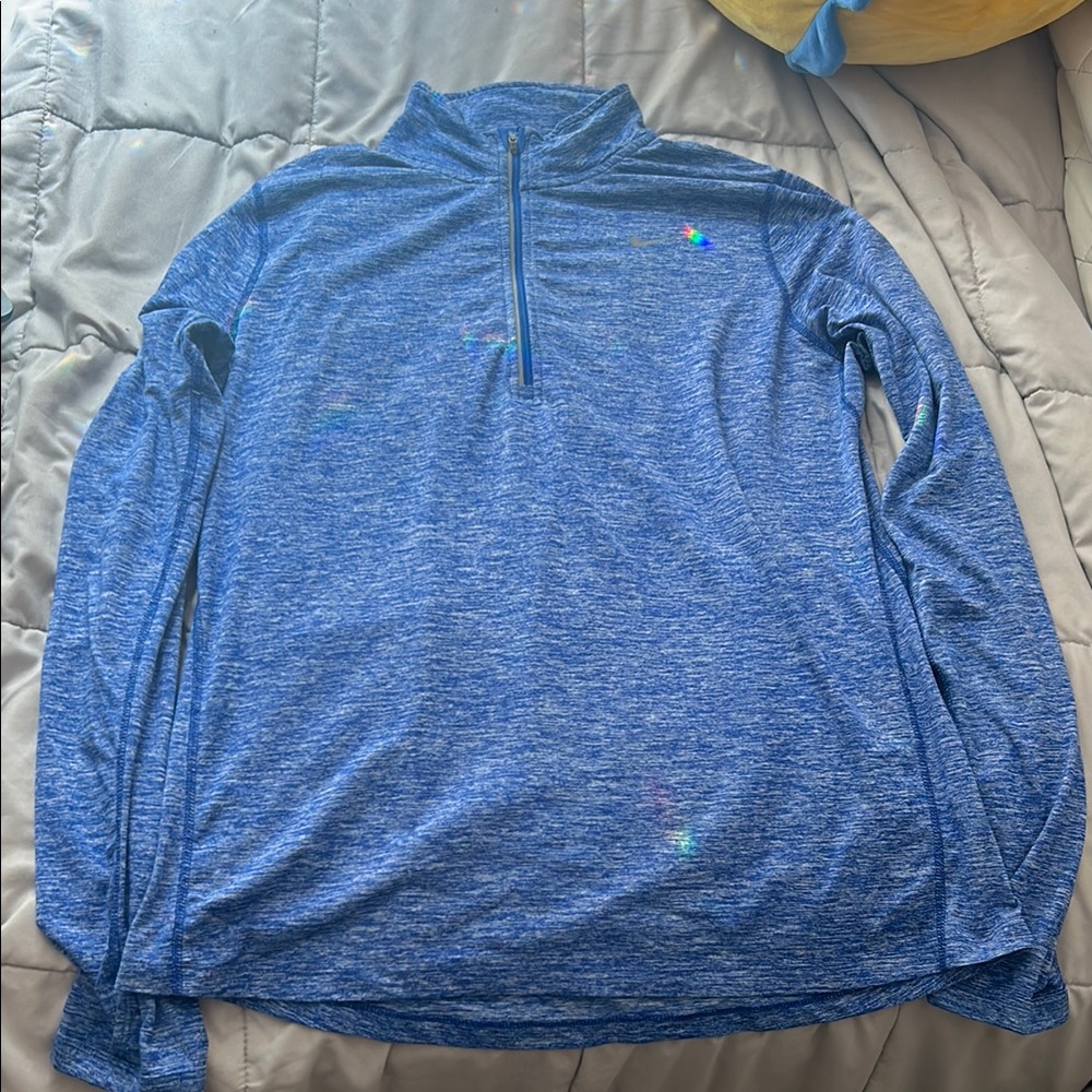 Nike dri fit Blue Quarter-Zip Pullover